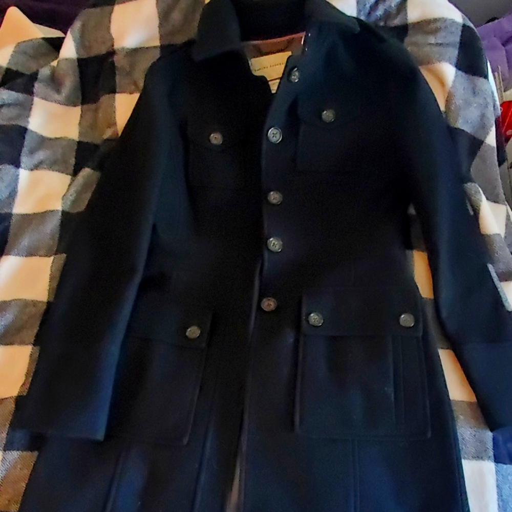Banana Republic black peacoat